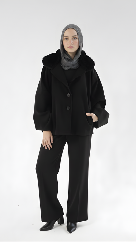 ZAS Faux Fur Elegant Jacket