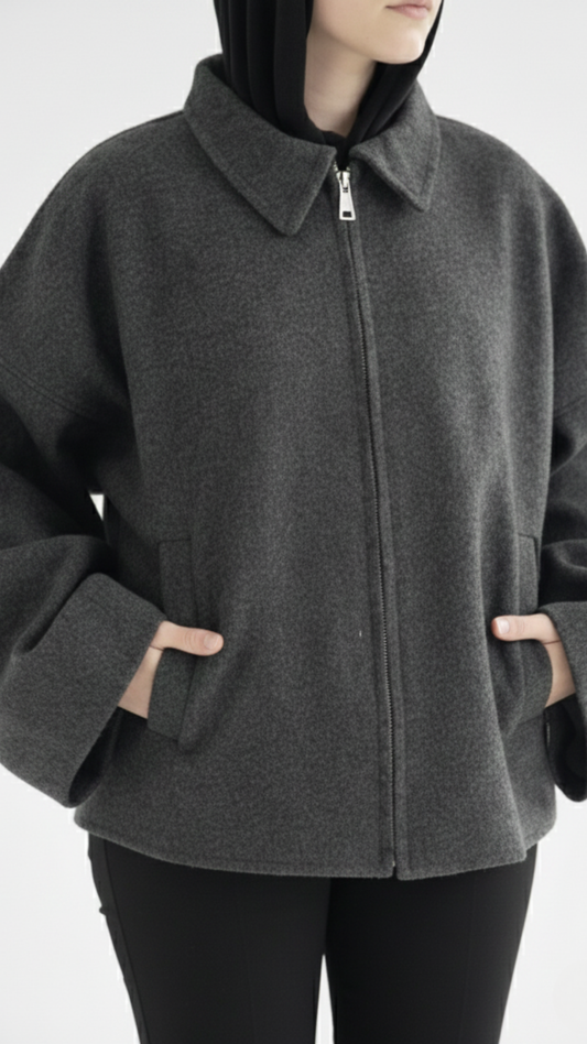 ZAS Box Jacket - Dark Grey