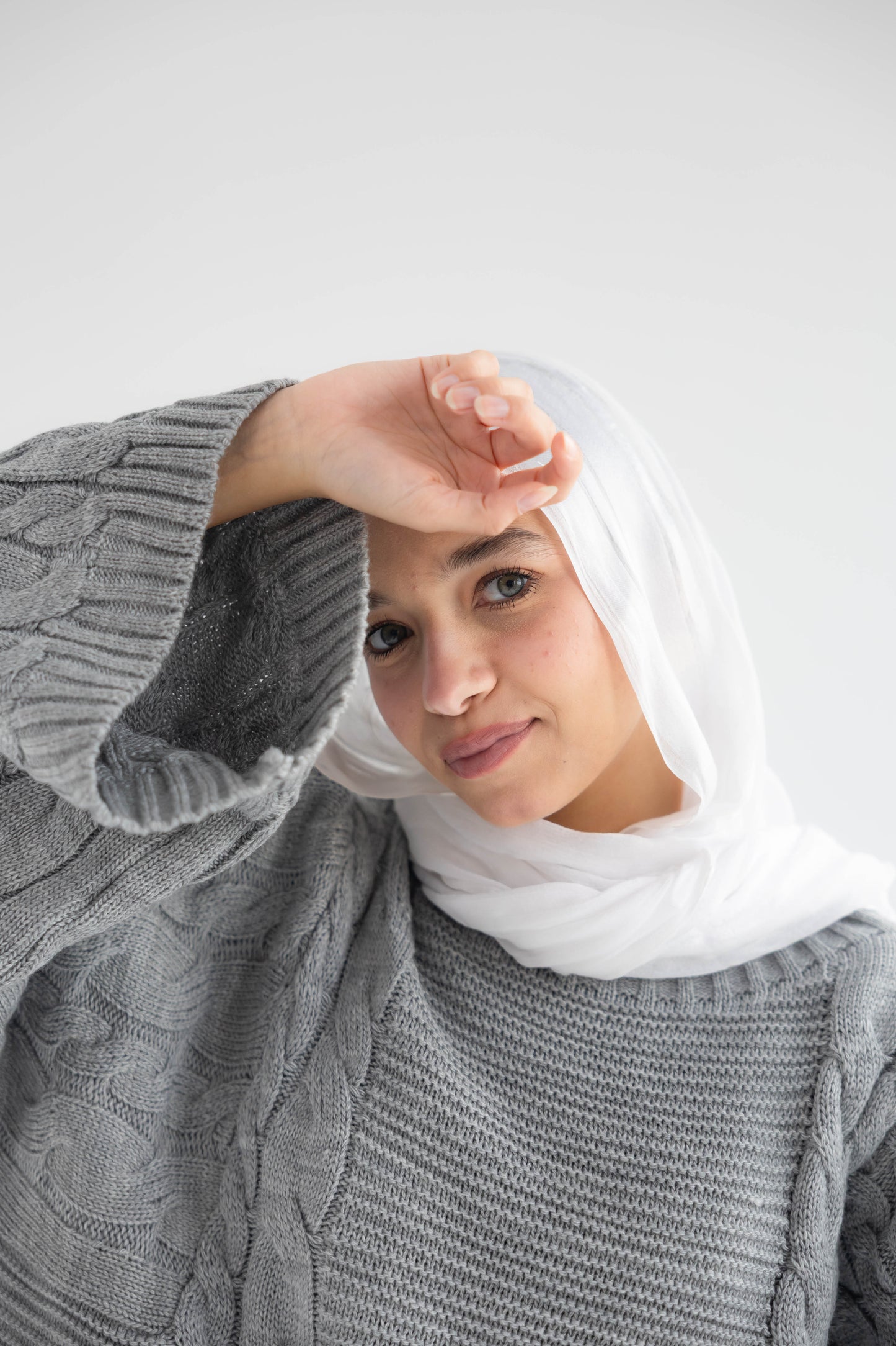 ZAS Cable Knit Sweater - grey