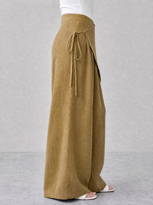 ZAS-Wrapped Linen Pants