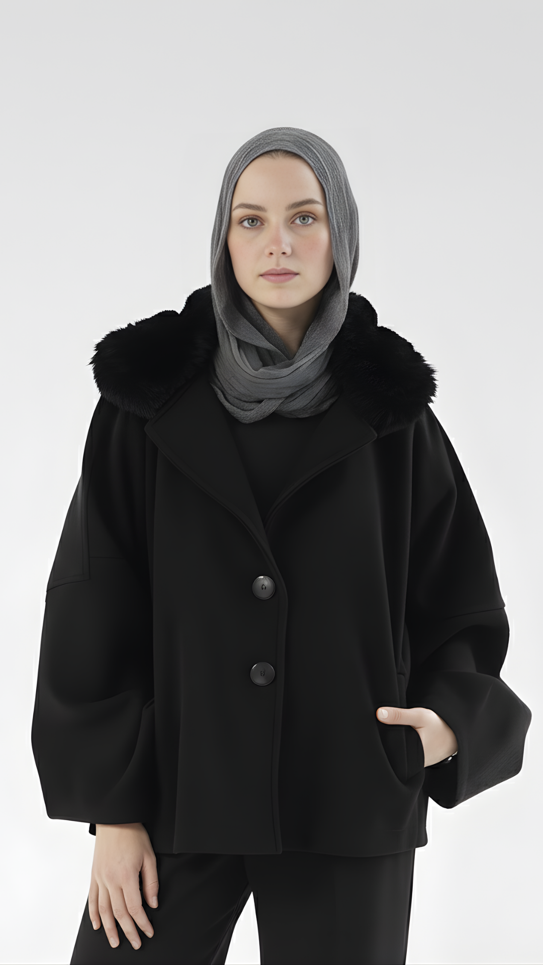 ZAS Faux Fur Elegant Jacket