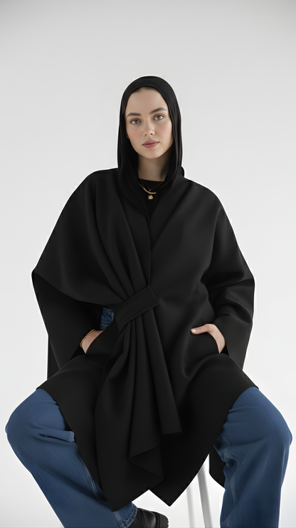 ZAS Winter Cape - Black