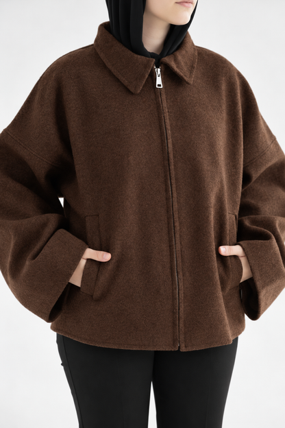 ZAS Box Jacket - brown