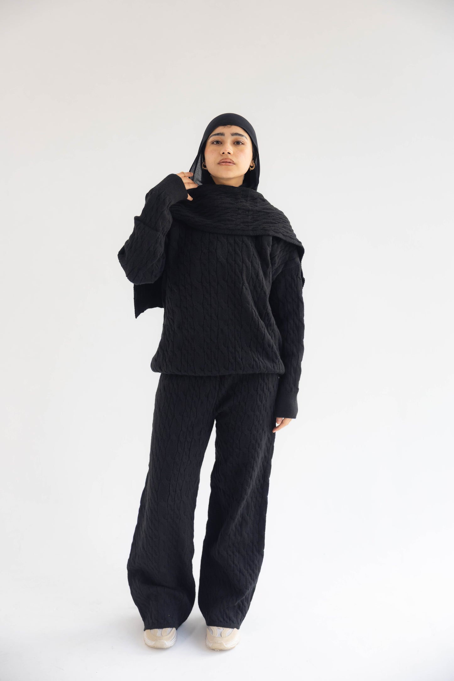 ZAS Winter Knit TRIO Set - Black