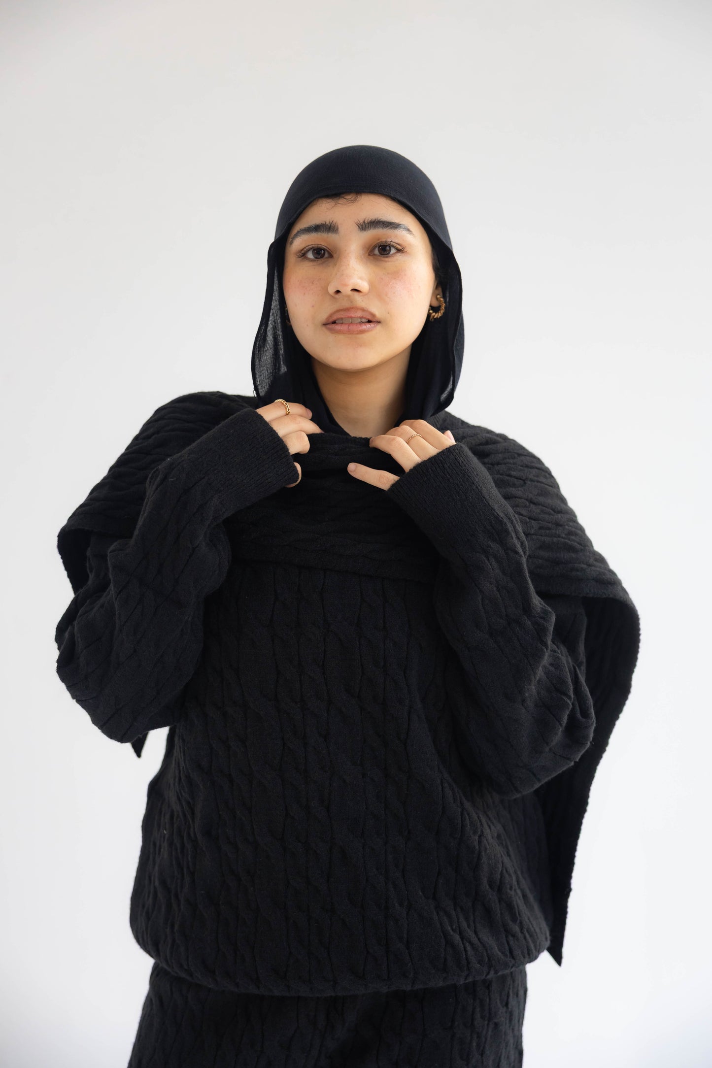 ZAS Winter Knit TRIO Set - Black