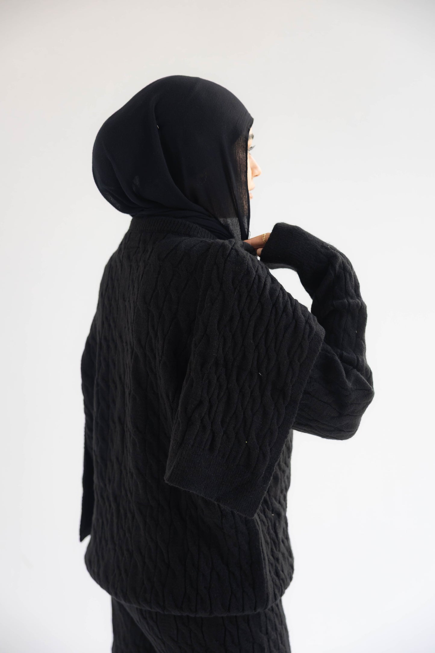 ZAS Winter Knit TRIO Set - Black