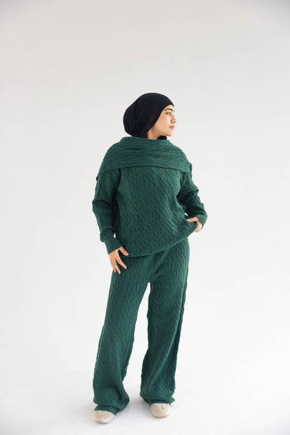 ZAS Winter Knit TRIO Set - Green
