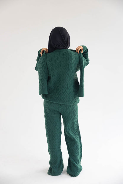 ZAS Winter Knit TRIO Set - Green