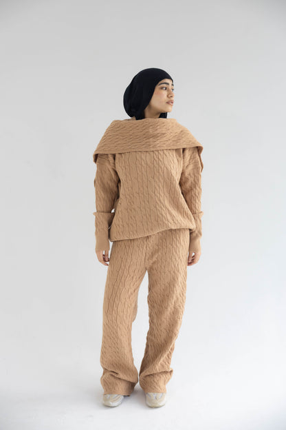 ZAS Winter Knit TRIO Set - camel