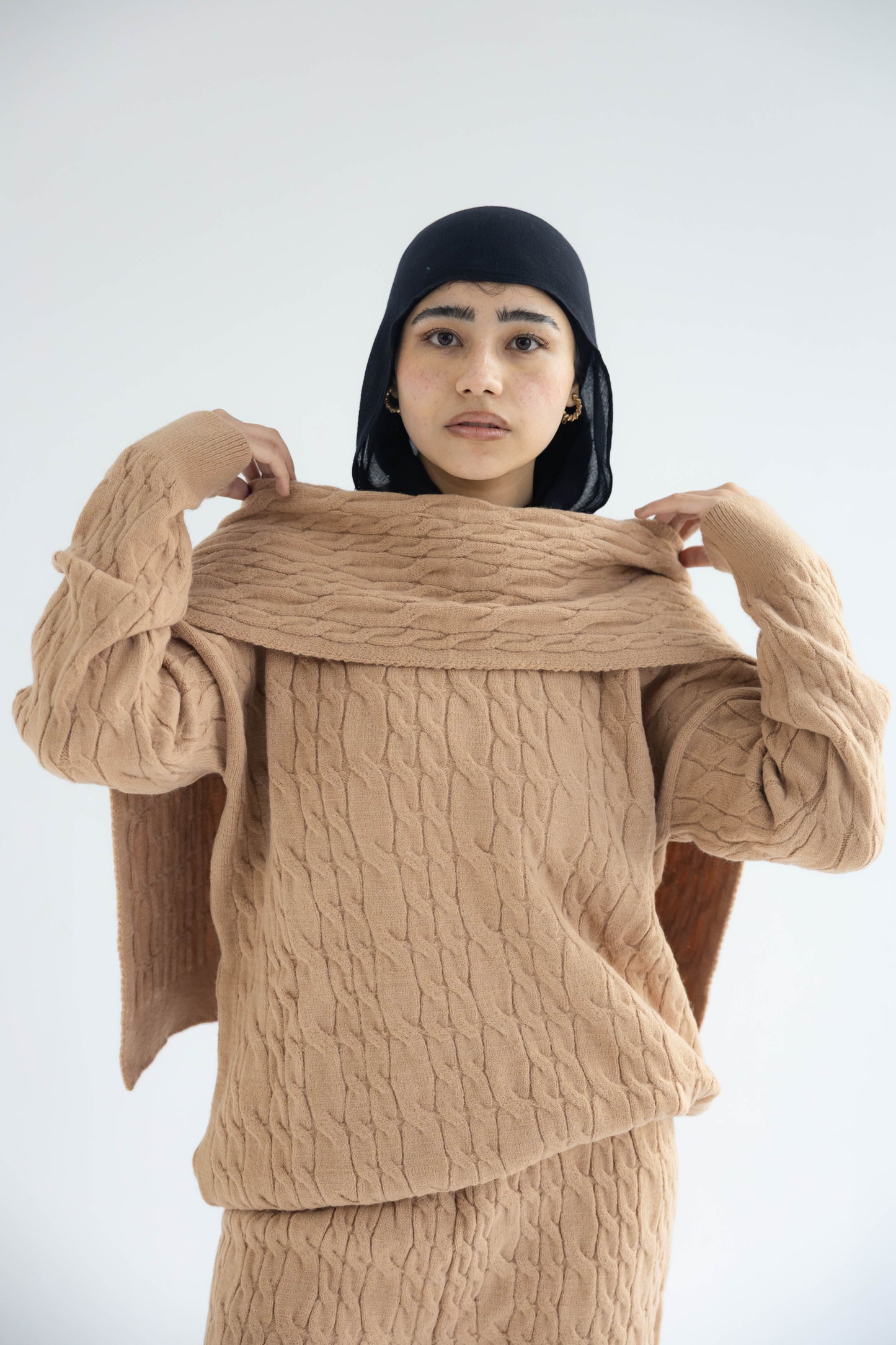 ZAS Winter Knit TRIO Set - camel