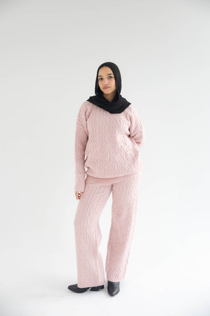 ZAS Winter Knit TRIO Set - BABY ROSE