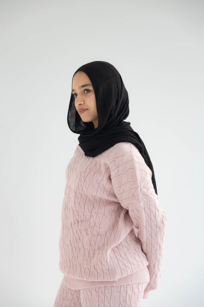 ZAS Winter Knit TRIO Set - BABY ROSE