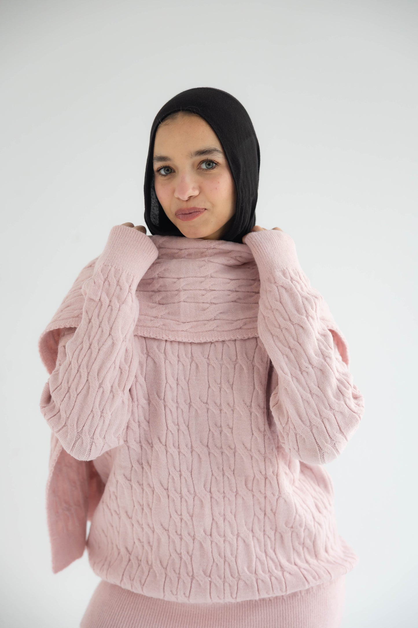 ZAS Winter Knit TRIO Set - BABY ROSE