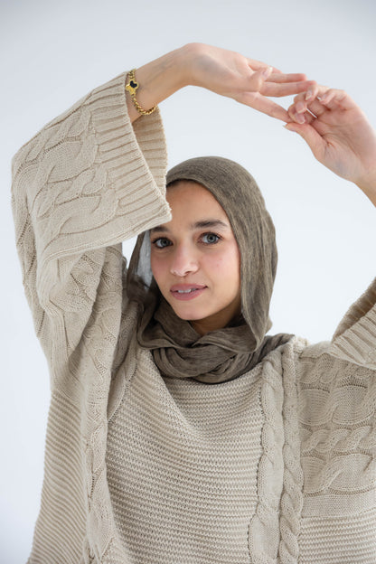 ZAS Cable Knit Sweater - Beige