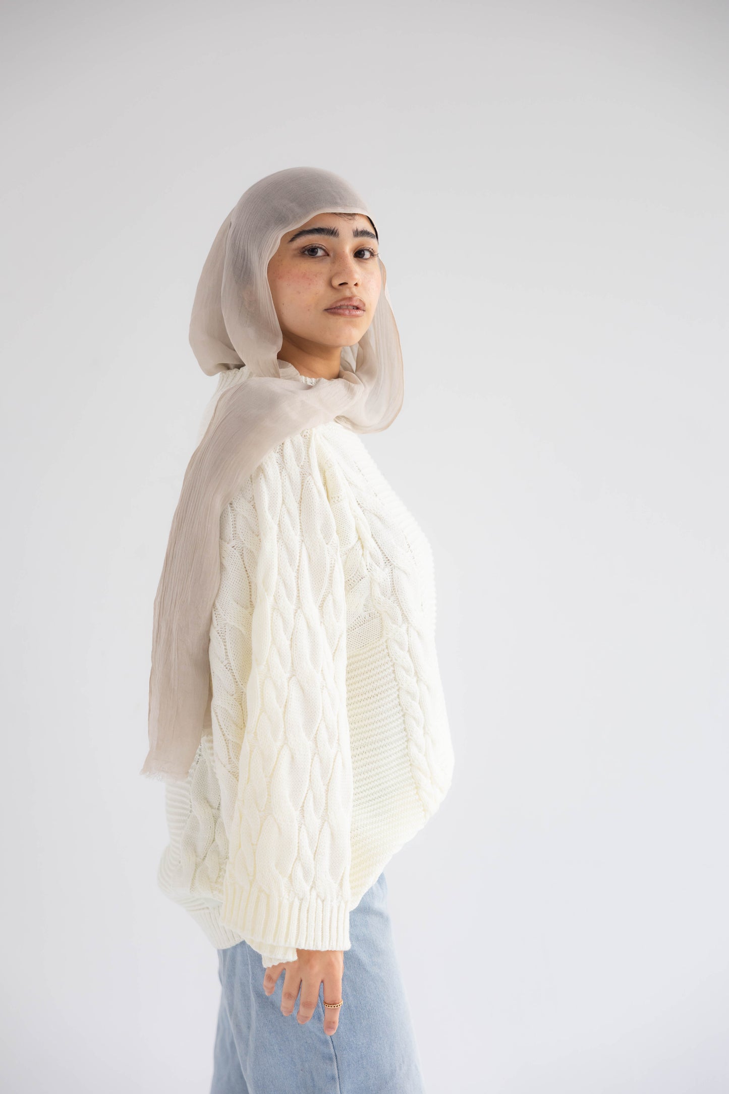 ZAS Cable Knit Sweater - off white