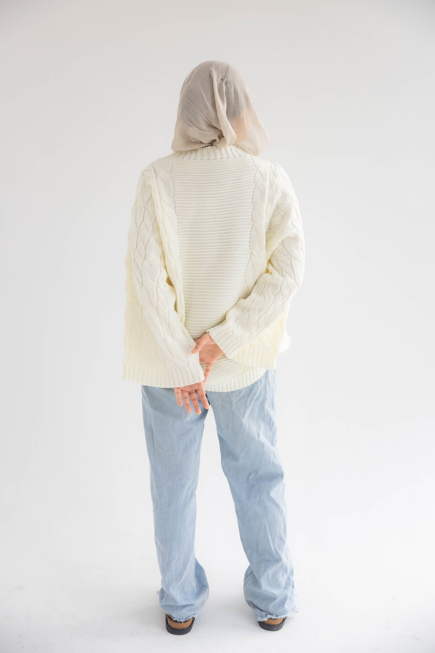 ZAS Cable Knit Sweater - off white
