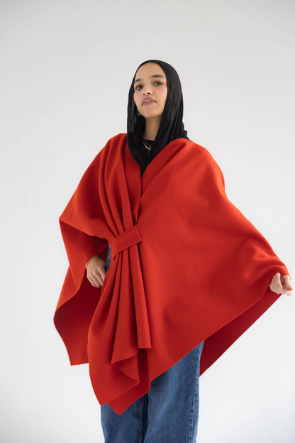ZAS Winter Cape - Flame Red