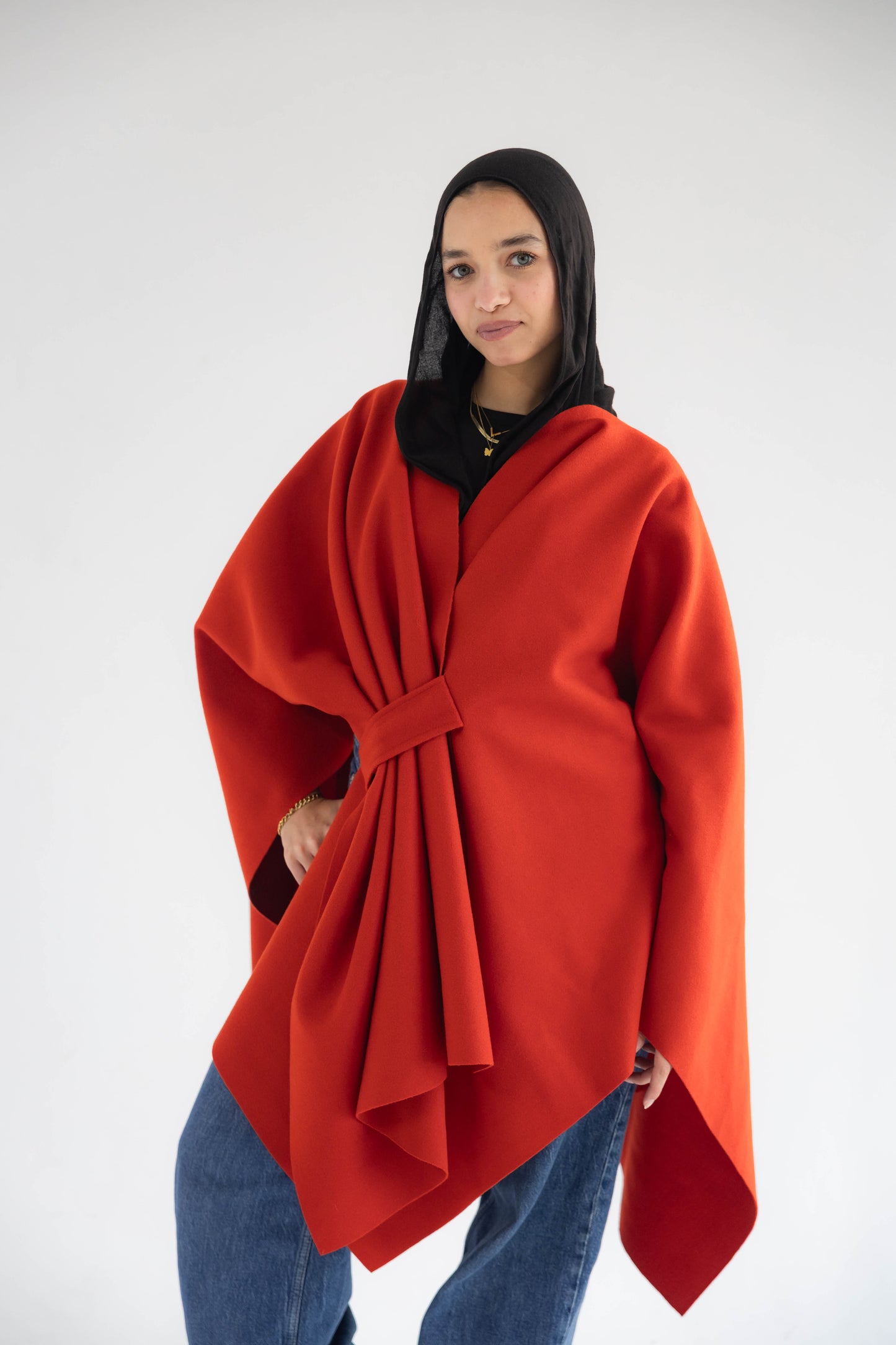 ZAS Winter Cape - Flame Red