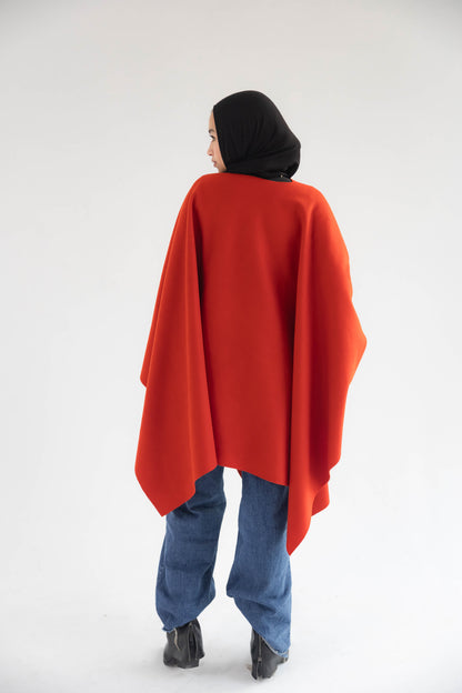 ZAS Winter Cape - Flame Red