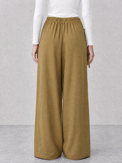 ZAS-Wrapped Linen Pants