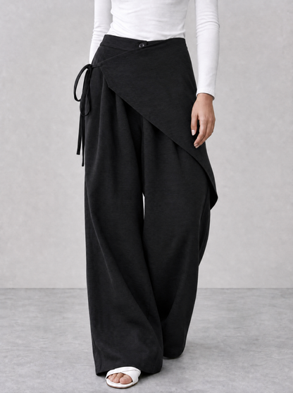 ZAS-Wrapped Linen Pants