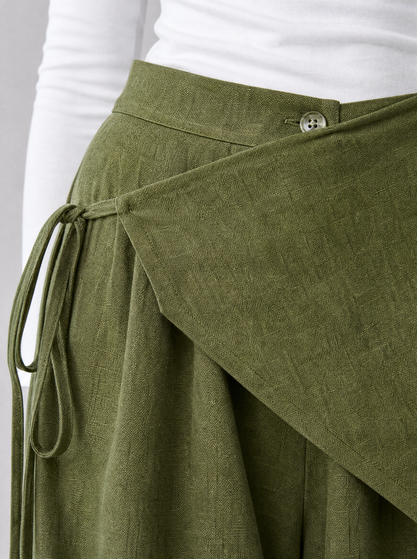 ZAS-Wrapped Linen Pants