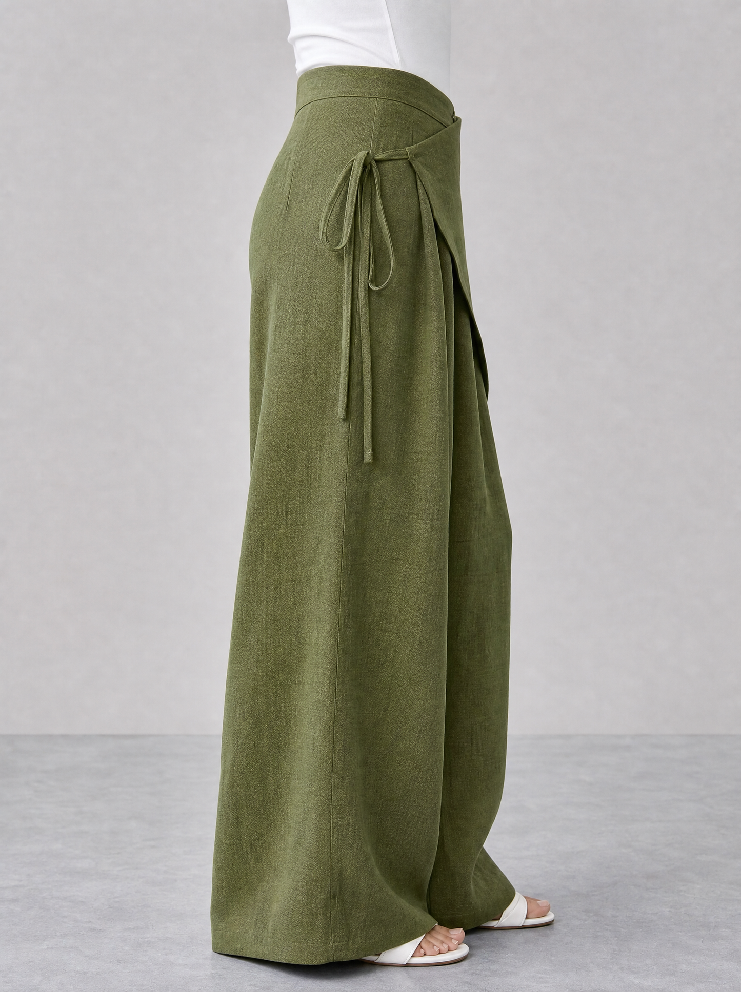 ZAS-Wrapped Linen Pants