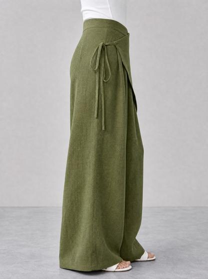 ZAS-Wrapped Linen Pants